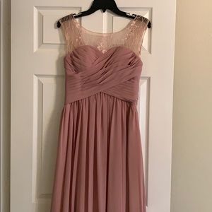 Dusty rose bridesmaid dress